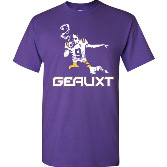 GEAUXT Joe Burrow Cigar LSU Shirt - Picture 1 of 1